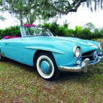 Robert M - 1960 Mercedes-Benz 190SL Light Blue Whitewalls - vintagemotorssarasota.com - 941-365-6500